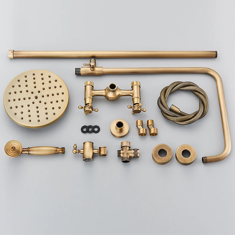 Ensemble de robinets de douche en laiton Antique – Image 6