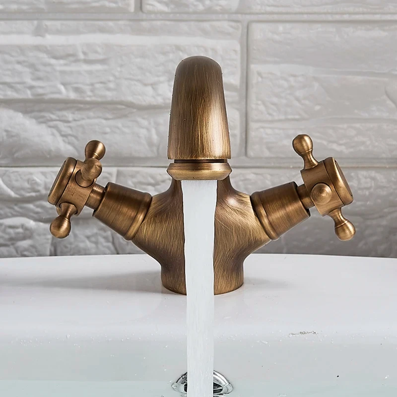 Robinet de douche antique laiton – Image 2