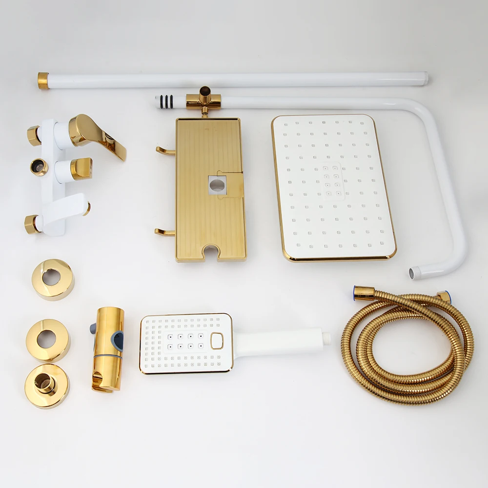 Colonne de douche or blanc – Image 3