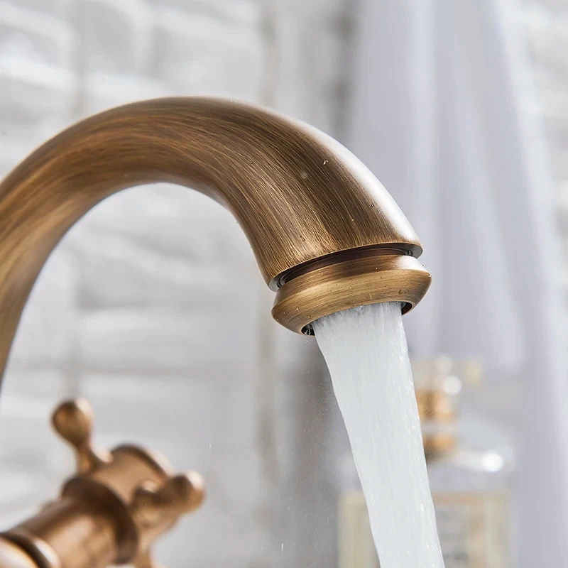 Robinet de douche antique laiton – Image 3