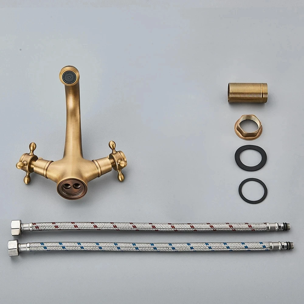 Robinet de douche antique laiton – Image 6